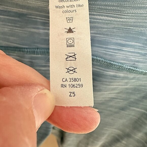 LULULEMON leggings power thru high rise 25" heathered capture blue workout 8 - Picture 10 of 11